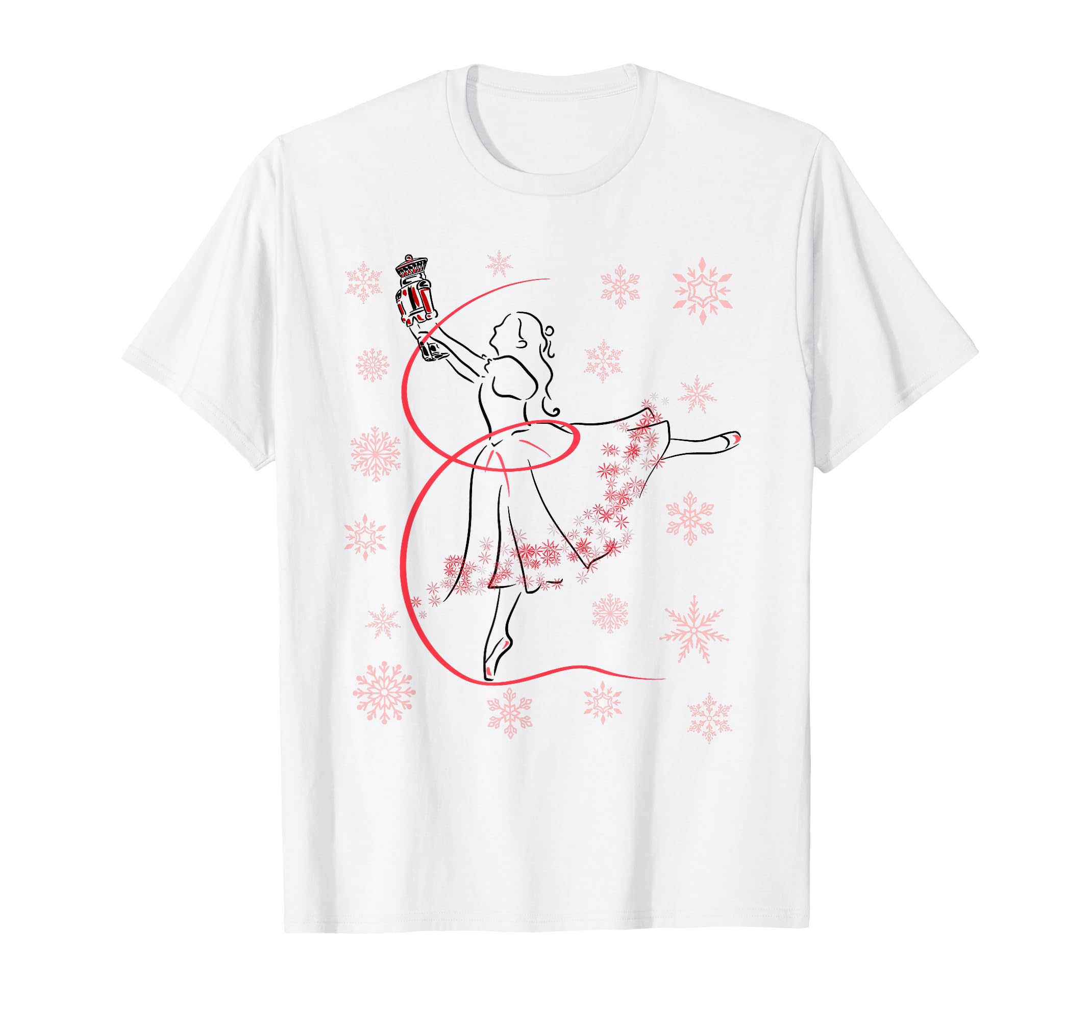The Nutcracker Ballet and Clara Christmas Holiday Dance T-Shirt