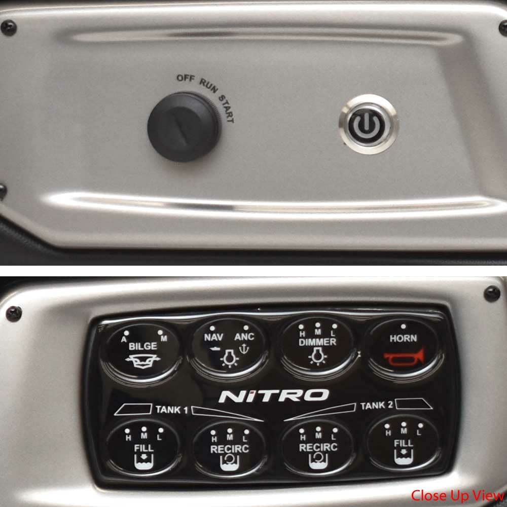 Nitro Boat Dash Switch Panel 340497 | Z19 w/Keypad Black Silver 2021
