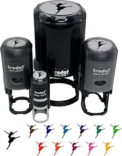 Lady Girl - Sello de goma autoentintado para sellar planificadores de manualidades, 34 pulgadas, pequeño, tinta rosa