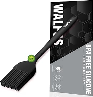 Walfos Small Basting Pastry Brush, Silicone Pastry Brush, Heat Resistant Perfect for BBQ Grill Baking Kitchen Cooking, Strong Steel Core and One-Pieces Design, BPA Free and Dishwasher Safe (8.2")