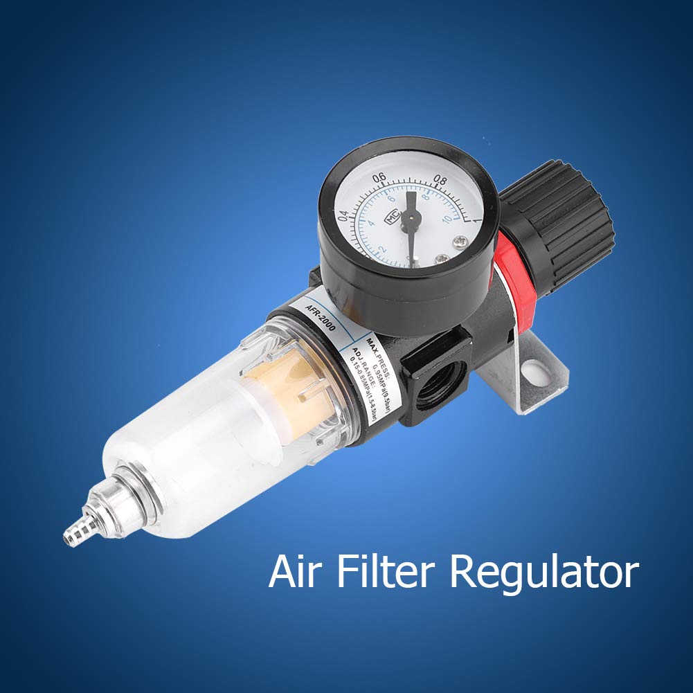 Regulator Ciśnienia Sprężonego Powietrza 1/4 "Regulator Filtra Sprężarki Powietrza Narzędzie Do Czyszczenia Separatora Pułapki Wilgoci Pod Ciśnieniem Wody