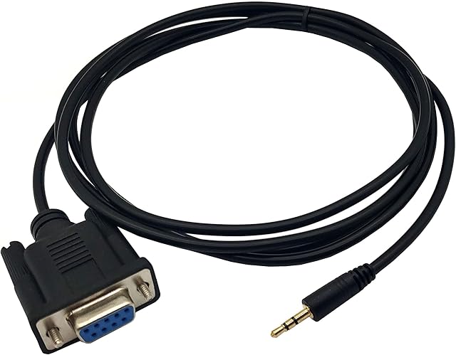 Halokny RS232 to 2.5mm Cable, DB9 9 Pin Female to 2.5mm Male Stereo Plug Serial Conversion Cable - 6FT/1.8M