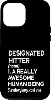 iPhone 12 Pro Max Baseball Player Definition Funny - DH Designated Hitter Case