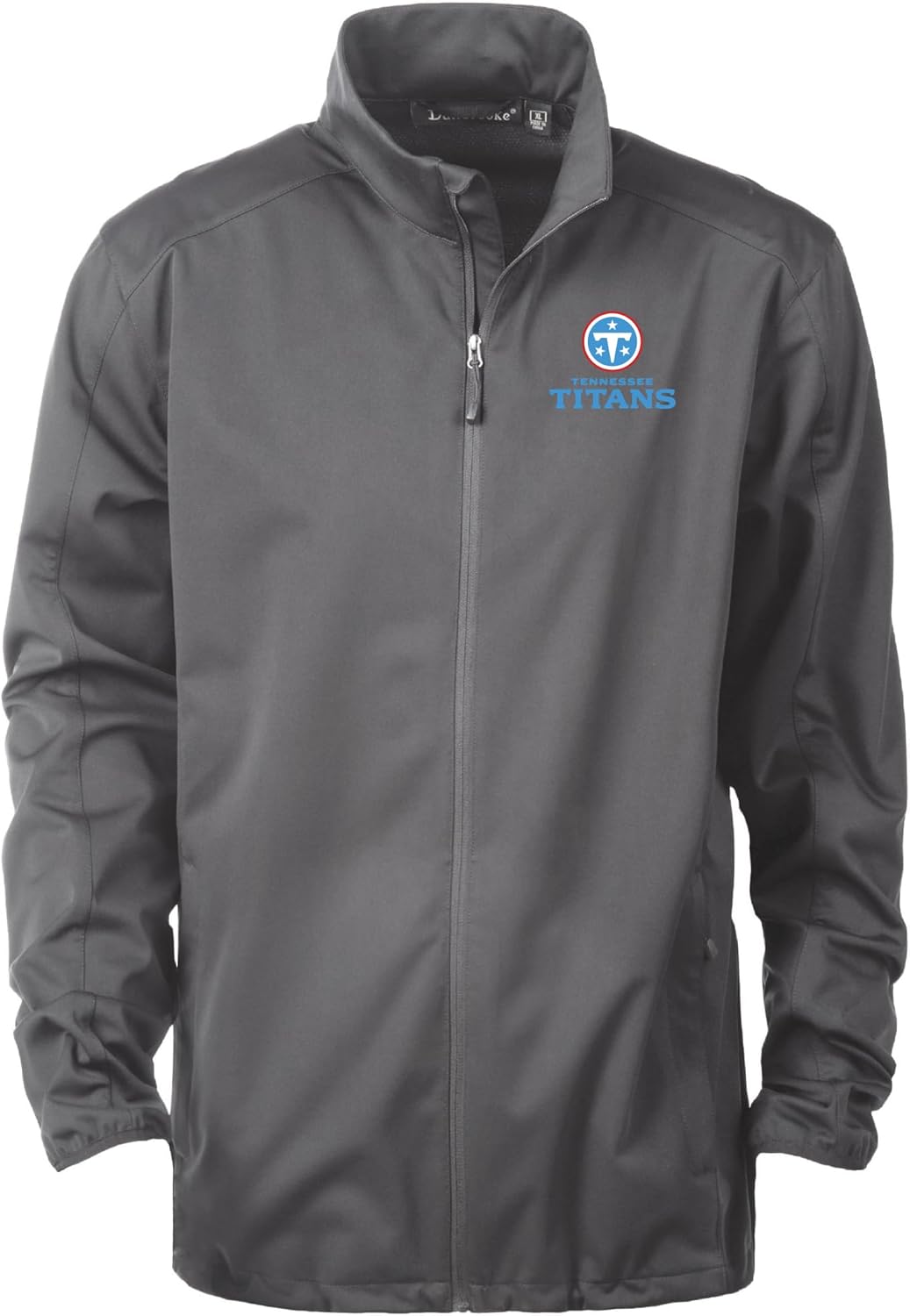 Dunbrooke NFL Washington Commanders Appex Mens Lightweight Softshell Full Zip Jacket | Embroidered Team Logo, Graphite, 5XL