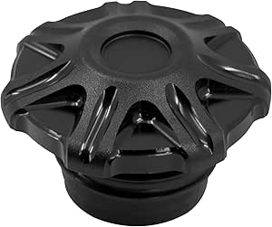 HDBUBALUS Motorcycle Gas Tank Cap Fuel Gas Cap For Harley Touring Sportster XL Dyna Softail Silver