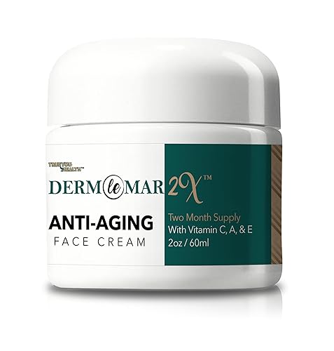 Derm Le Mar 2x Crema facial antienvejecimiento  Suministro de 2 meses  Fórmula mejorada con vitamina C, A y E  Ayuda a niveles saludables de