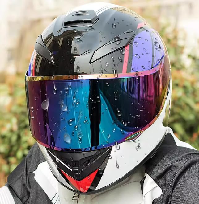 Visiera Sostitutiva Per Casco STILO ST5 – Antigraffio, Color Oro Rosso, Con Protezione UV