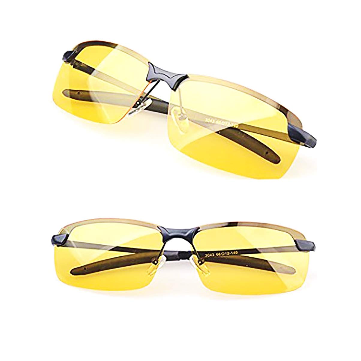 Ardisle Night Driving Glasses HD Anti Glare Vision Polarized Yellow Anti-Glare for Day Evening Car Rides Lens Tinted Unisex Frame for skiing,