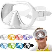 Snorkel Set, Snorkel Mask, Frameless Snorkeling, Macaron Color, Diving Mask, Ultra Wide View, Snorkeling Set, Tempered Glass, Snorkel, Leak Proof, Breathing Tube, Silicone, Anti-Fog, Diving