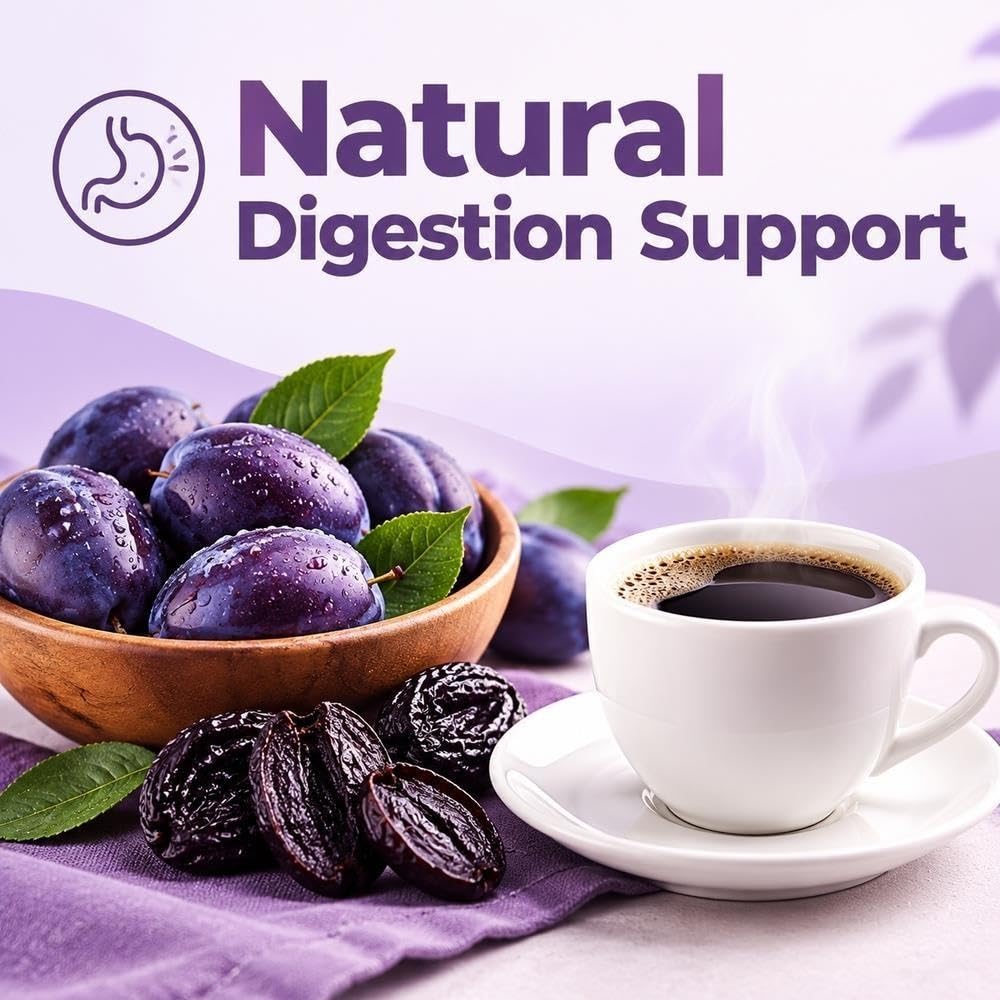 Prune Black Coffee Instant Drink 12 Sticks