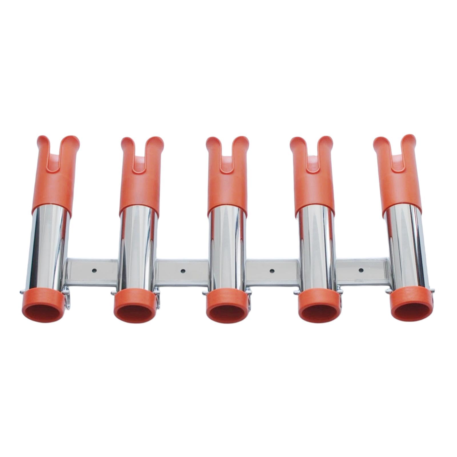 Milageto Soporte para 5 cañas de Pescar, práctico Soporte Organizador Profesional para caravanas.