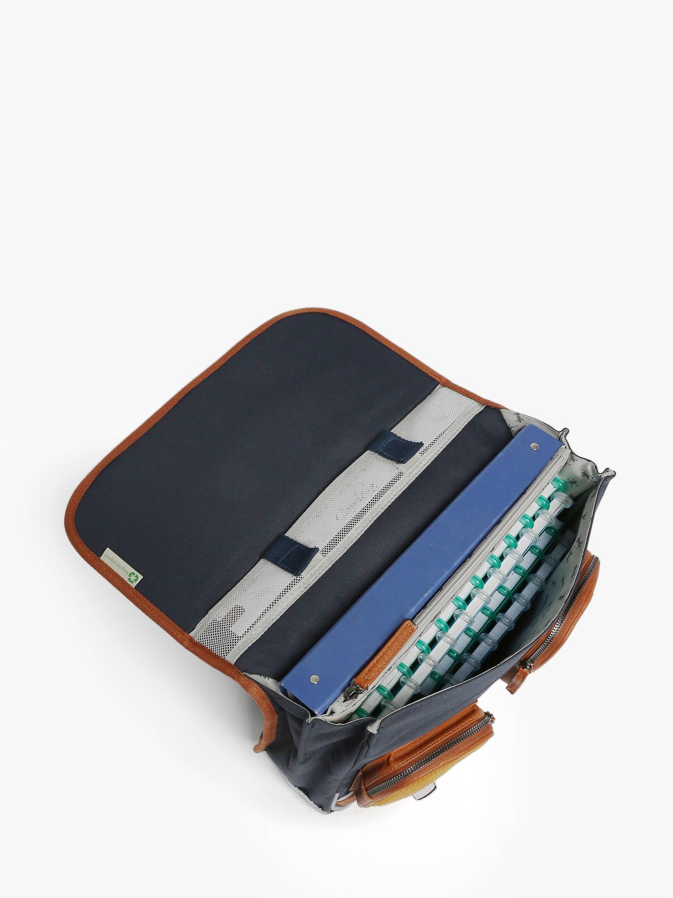 Cameleon Cartable scolaire maternelle et CP Bleu 35cm Vintage Urban avec 2 compartiments - Idéal pour l'école primaire et la rentrée scolaire pour fille et garçon