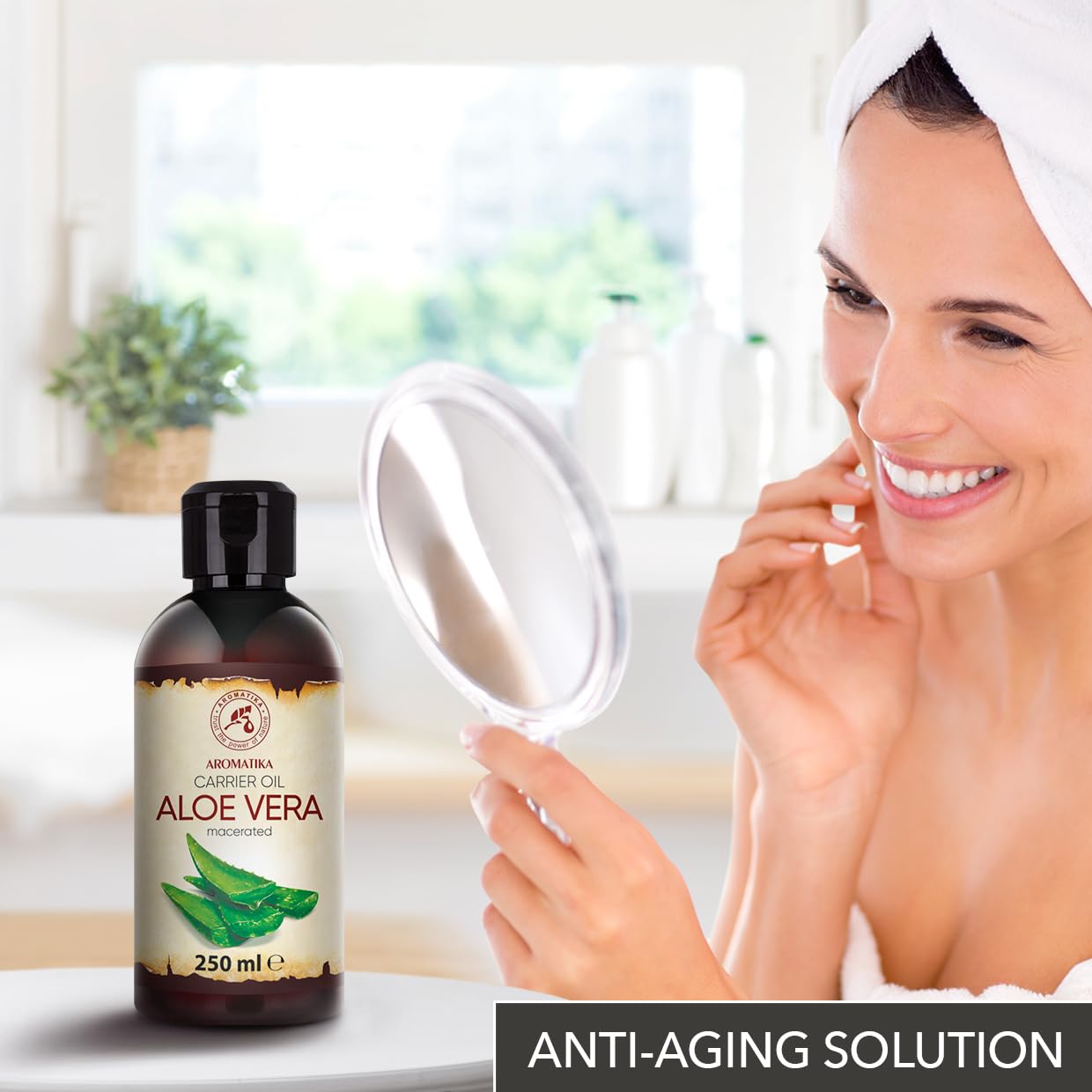 Aloe Vera Öl 250 ml - Aloe Barbadensis Leaf Extract - Basisöl - Rein & Natürlich - Trägeröl - Pflegeöl - Body Öl - für Hautpflege - Haare - Gesicht - Körperpflege