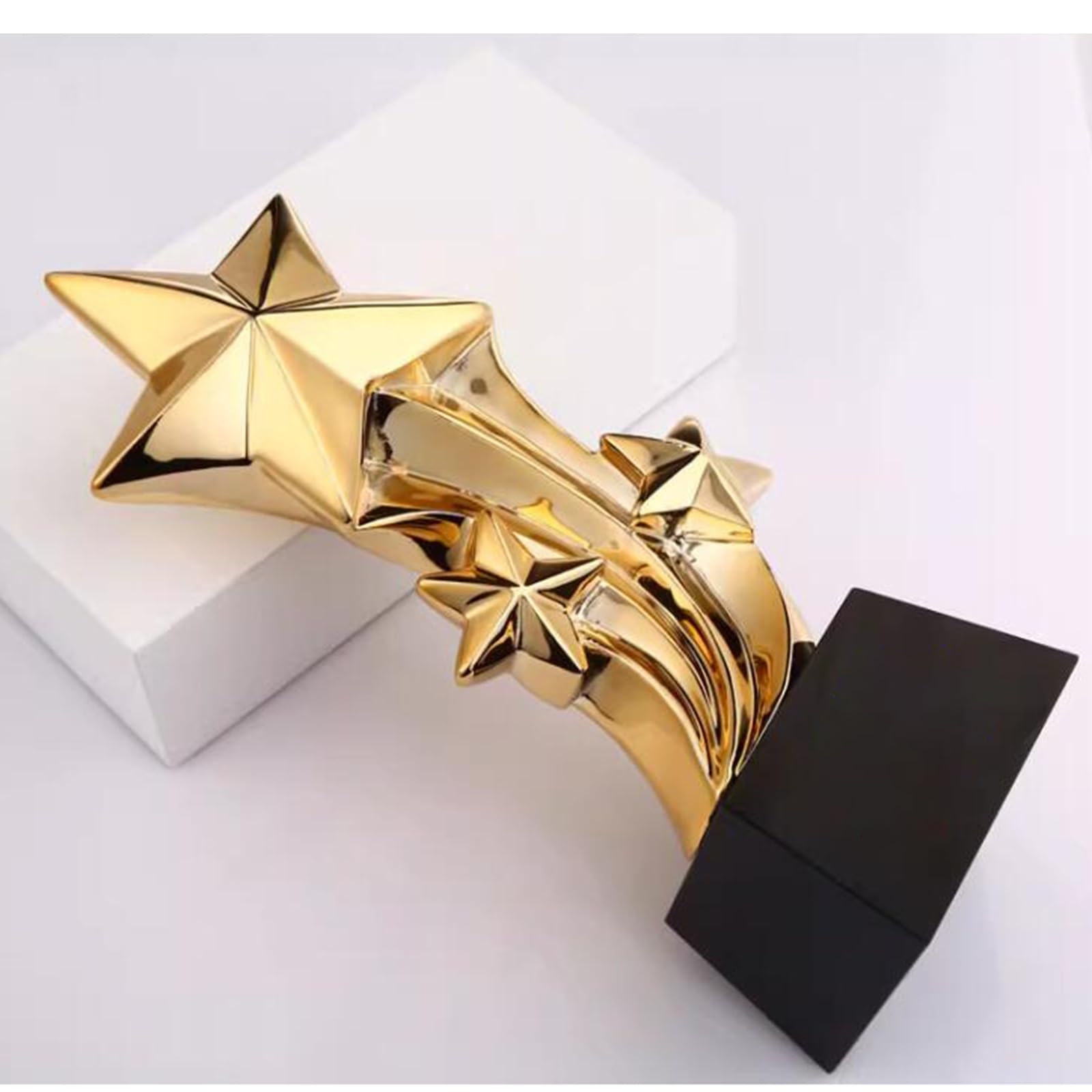 Trofeo del Partido Escolar De Baloncesto Y Fútbol. Trofeo Estrella De Cinco Puntas Trofeo A La Mejor Película del Festival De Cine Adornos Y Regalos