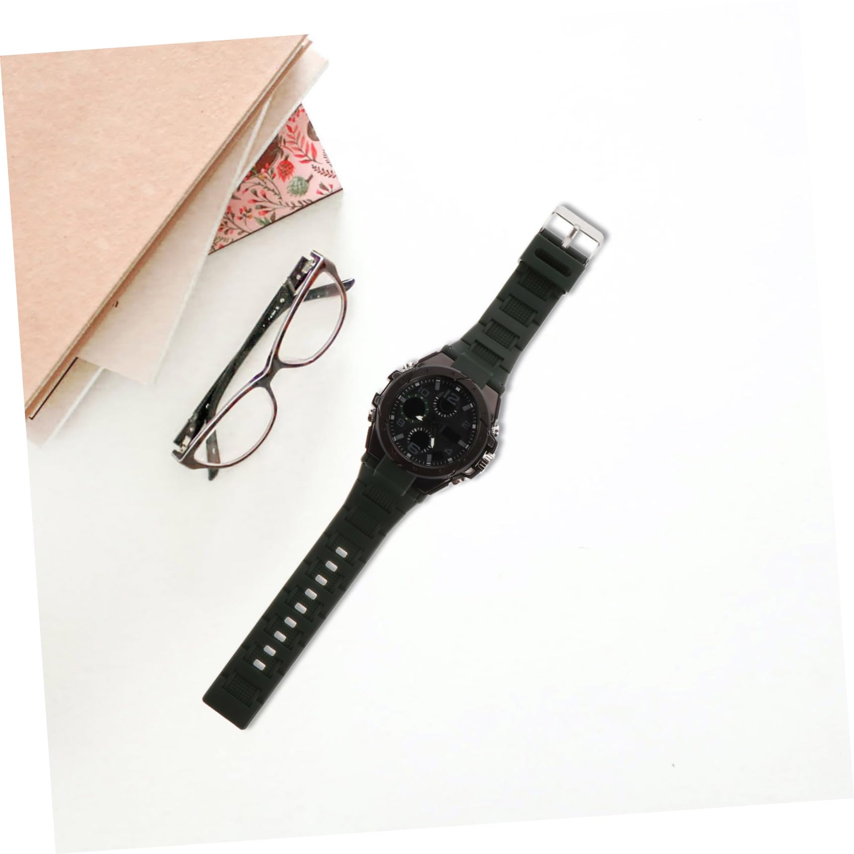 VALICLUD Orologio Multifunzione Uomo Nero Calendario Settimanale
