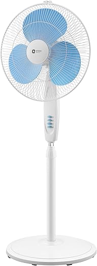 Orient Electric Stand-82 400 MM Oscillating Pedestal Fans | Stand Fan with Tilt Mechanism | High Air Delivery | Aesthetic Design with Telescopic...
