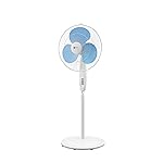 Orient Electric Stand-82 400 MM Oscillating Pedestal Fans | Stand Fan with Tilt Mechanism | High Air Delivery | Aesthetic Design with Telescopic Arrangement | 2 Year Warranty by Orient, Sky Blue