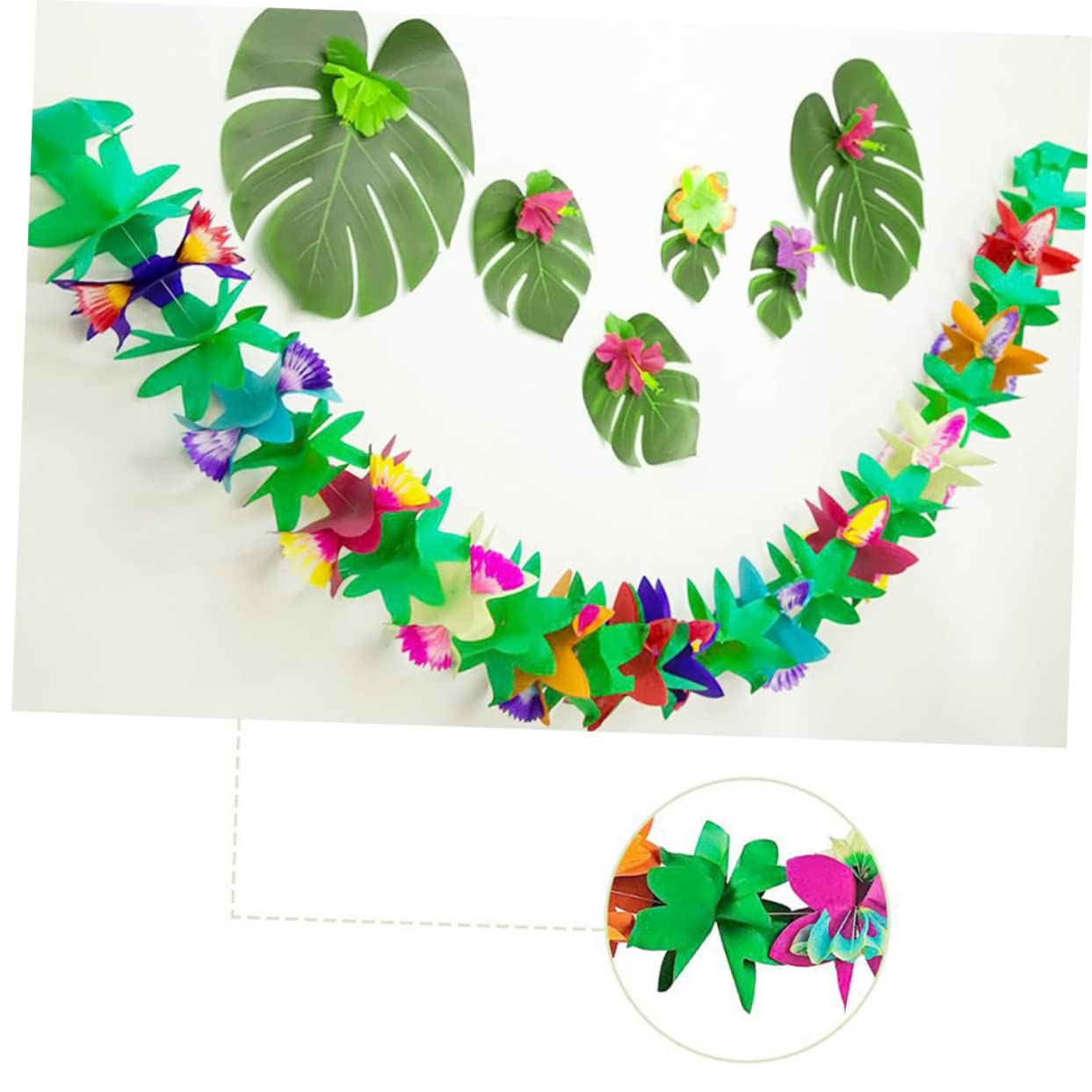 PRETYZOOM 6 Stk Party-Banner Blumenbanner Luau- -Banner hawaiianisches Partybanner Blumendekoration hawaiianische Partydeko hawaiianische papiergirlande hawaiisch Papierbanner