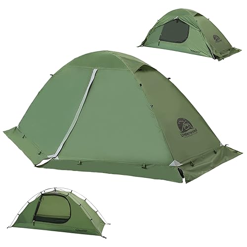 1/2 Person Backpacking Tent for 4-Season - Winter Waterproof Tent for One Person, Lightweight Camping Gear for Backpacking, Easy Set Up Cold Weather Essentials by Underwood Aggregator