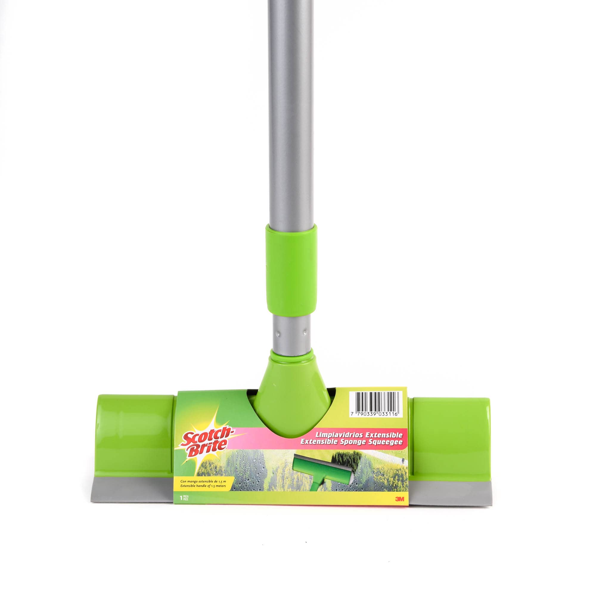 Scotch-Brite Window Cleaner with telescopic stick (extendable handle) AS425, 1 set/pack | Easy to clean | Easy to use | Squeegee Window Cleaner | Glass Scraper | Wiper | Window Cleaning | Leaning Mop