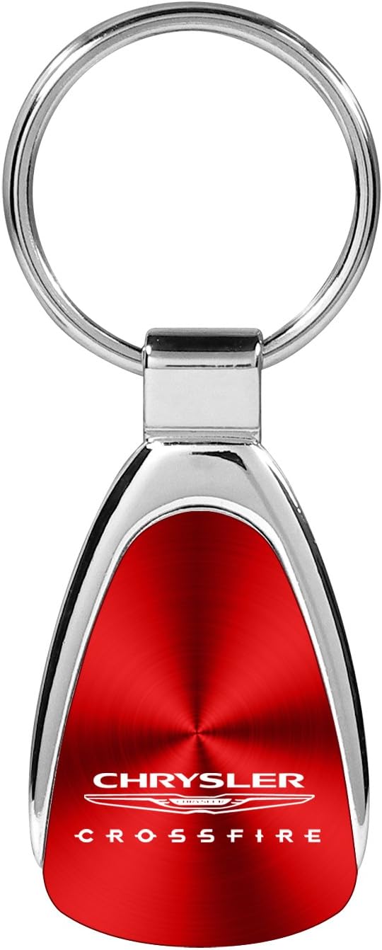Tear Drop Key Chain for Chrysler Crossfire (Red)
