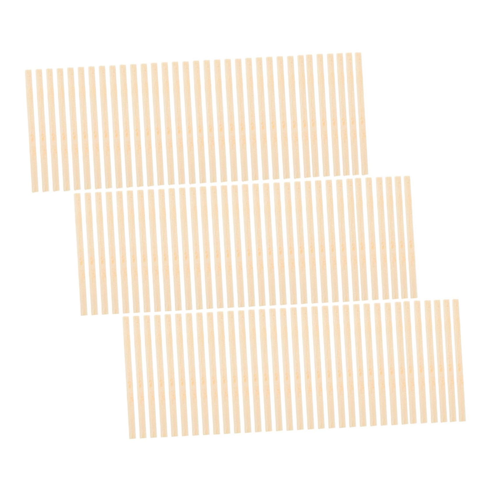 ORFOFE 1000Pcs Wooden Match Sticks for Craft DIY Projects Unfinished Matchstick Model Kit Natural Handmade Material 1.97In Length