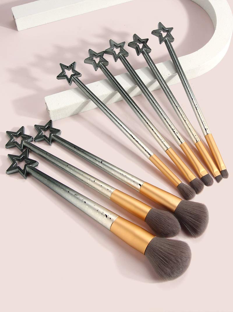 8 szt. Zestaw pędzli do makijażu Cień do powiek Blush Lip Power Brwi Miękki pędzel Zestaw akcesoriów do makijażu (kolor: C) (B)