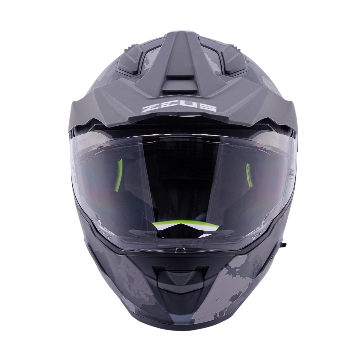 ZEUS ZS-913 Kapalı Motosiklet Kaskı Matt Black Grey Silver