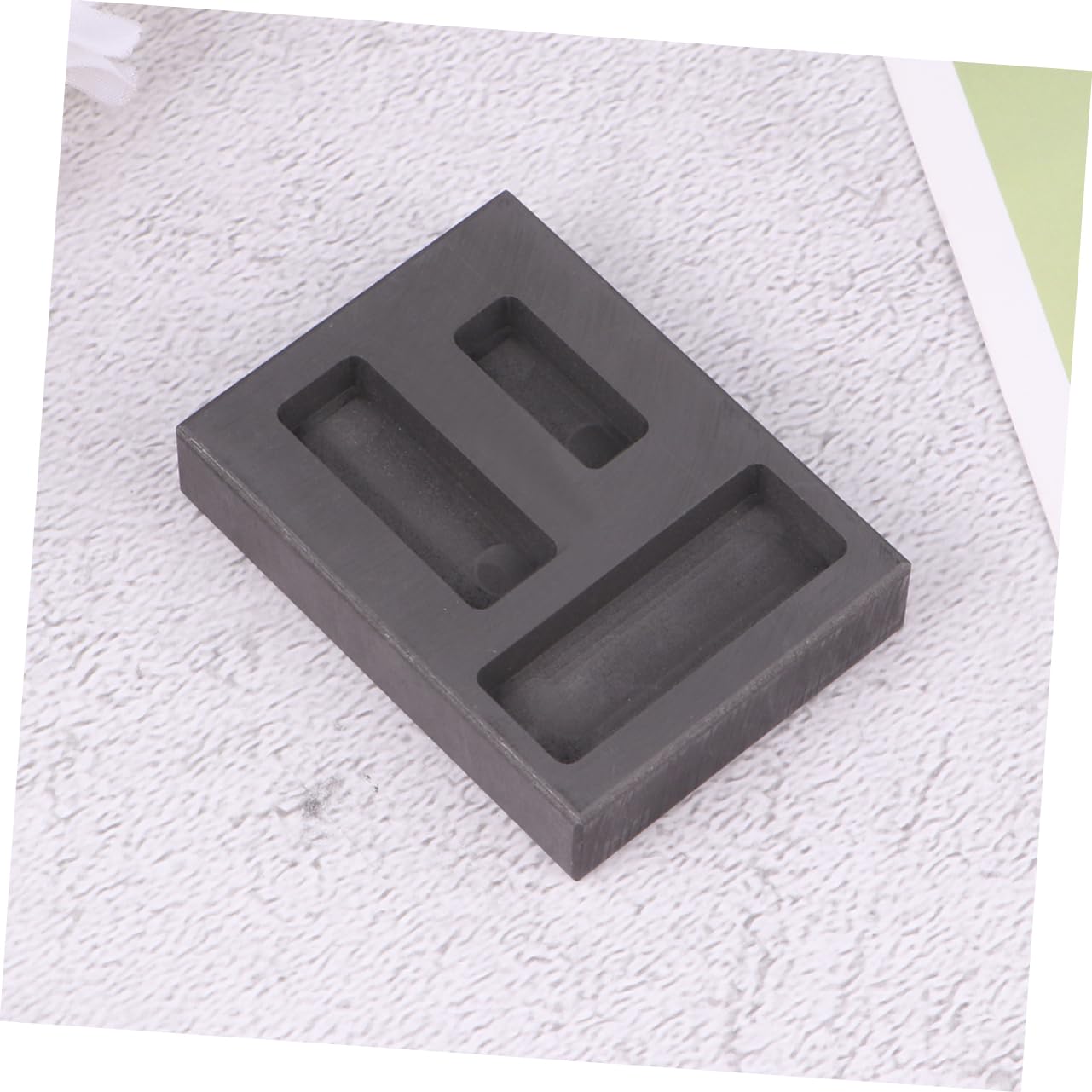 ARTIBETTER 3 Stück Slot Graphit Gießform für Gold Silber und Nichteisenmetalle Hochtemperaturbeständig und Korrosionsresistent für Labor und Bildung Schwarz