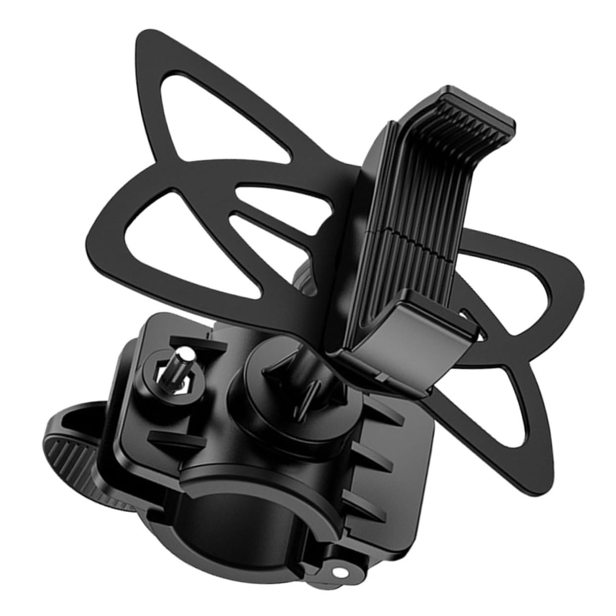 Zerodeko 3 Pezzi Telefono da Bici Portacellulare Manubrio per Biciclette Nero Accessorio per Bike Facile da Installare e Compatibile con Maggior delle Biciclette