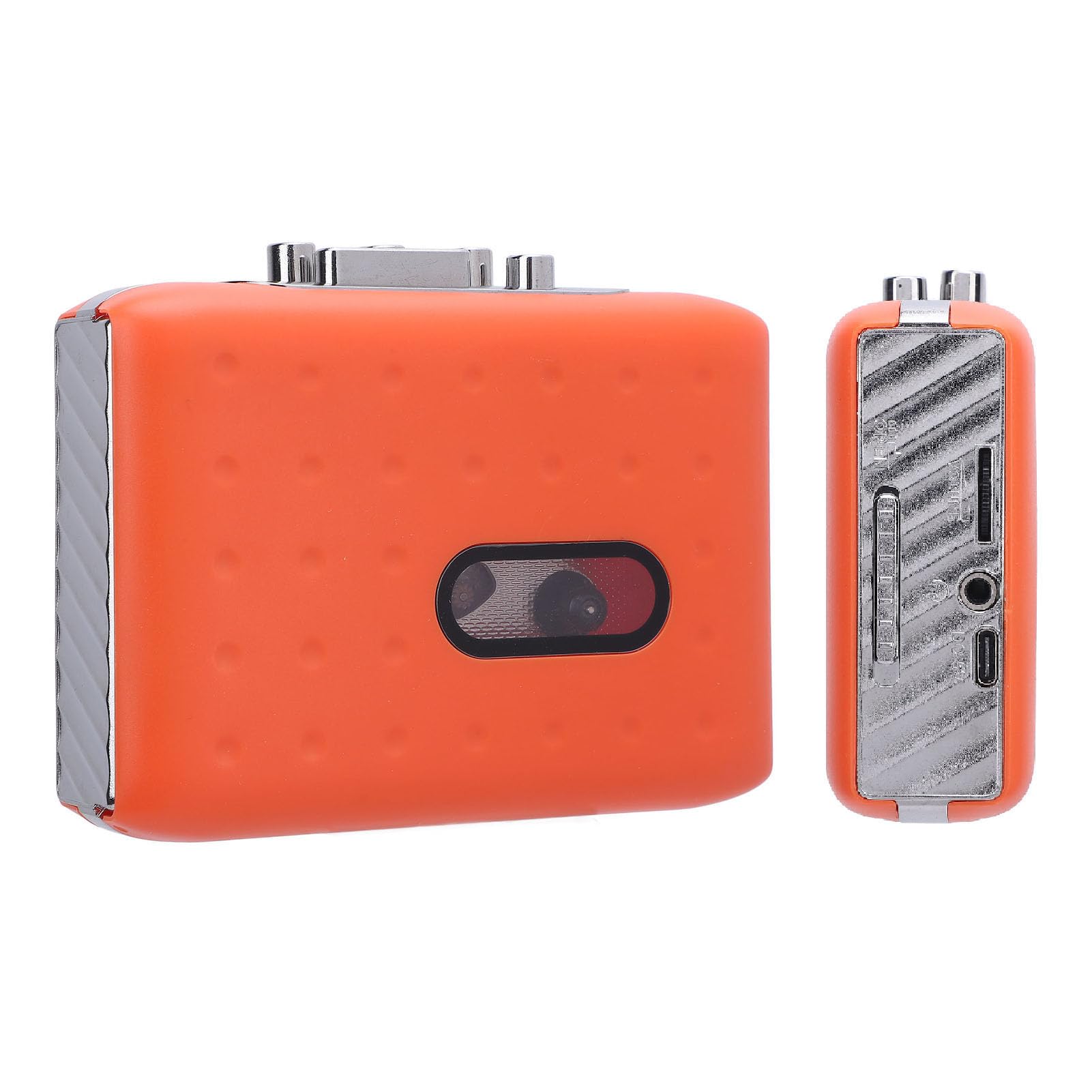 USB Cassette Converter, Built in Mic Compact USB C Cassette to MP3 Converter, Plug & Play Portable Microcassette Recorder with Earphone, for Home Headphone Laptop