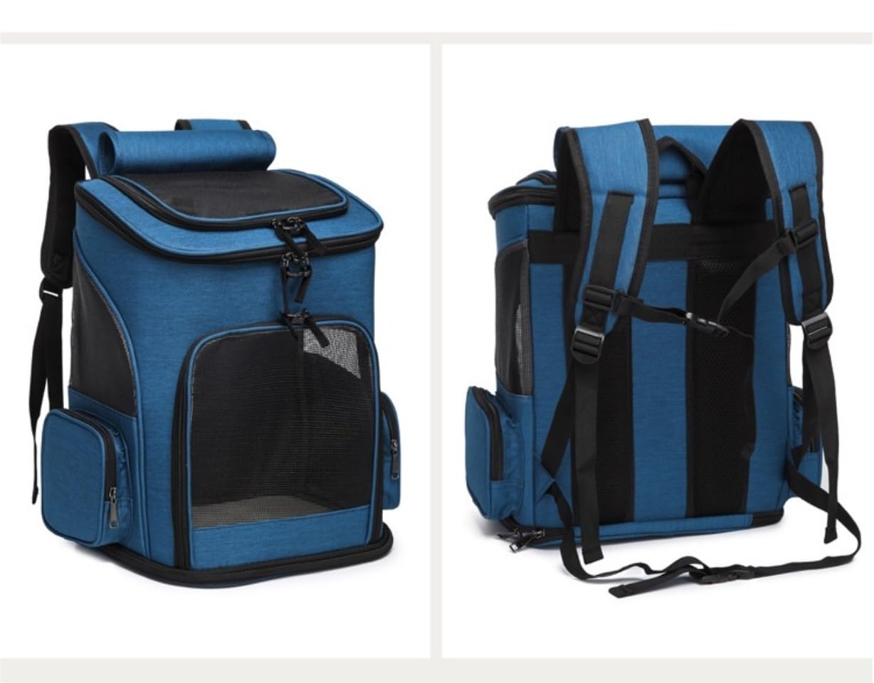 Transportin Gato Mochila para Gatos, Bolsa De Malla para Perros, Transpirable, para Senderismo Al Aire Libre, Mochila De Viaje, Suministros para Acampar para Mascotas Trasportines Gato (Color : D, S