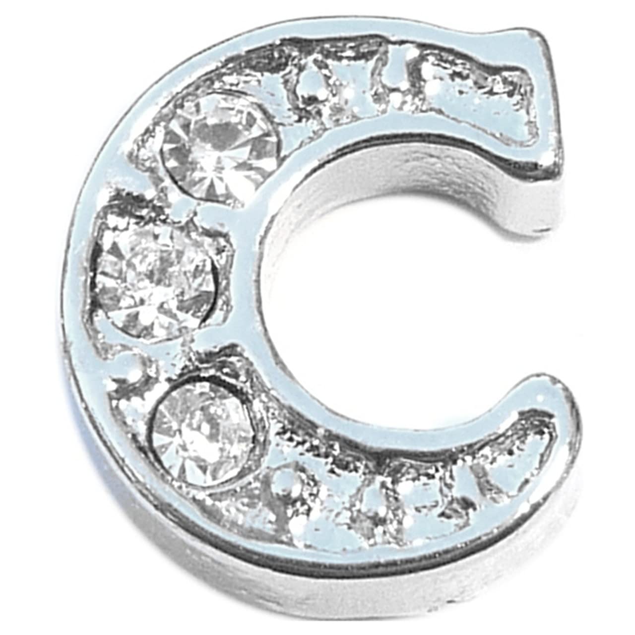 NewCharmsFancy Letter C Floating Locket Charm