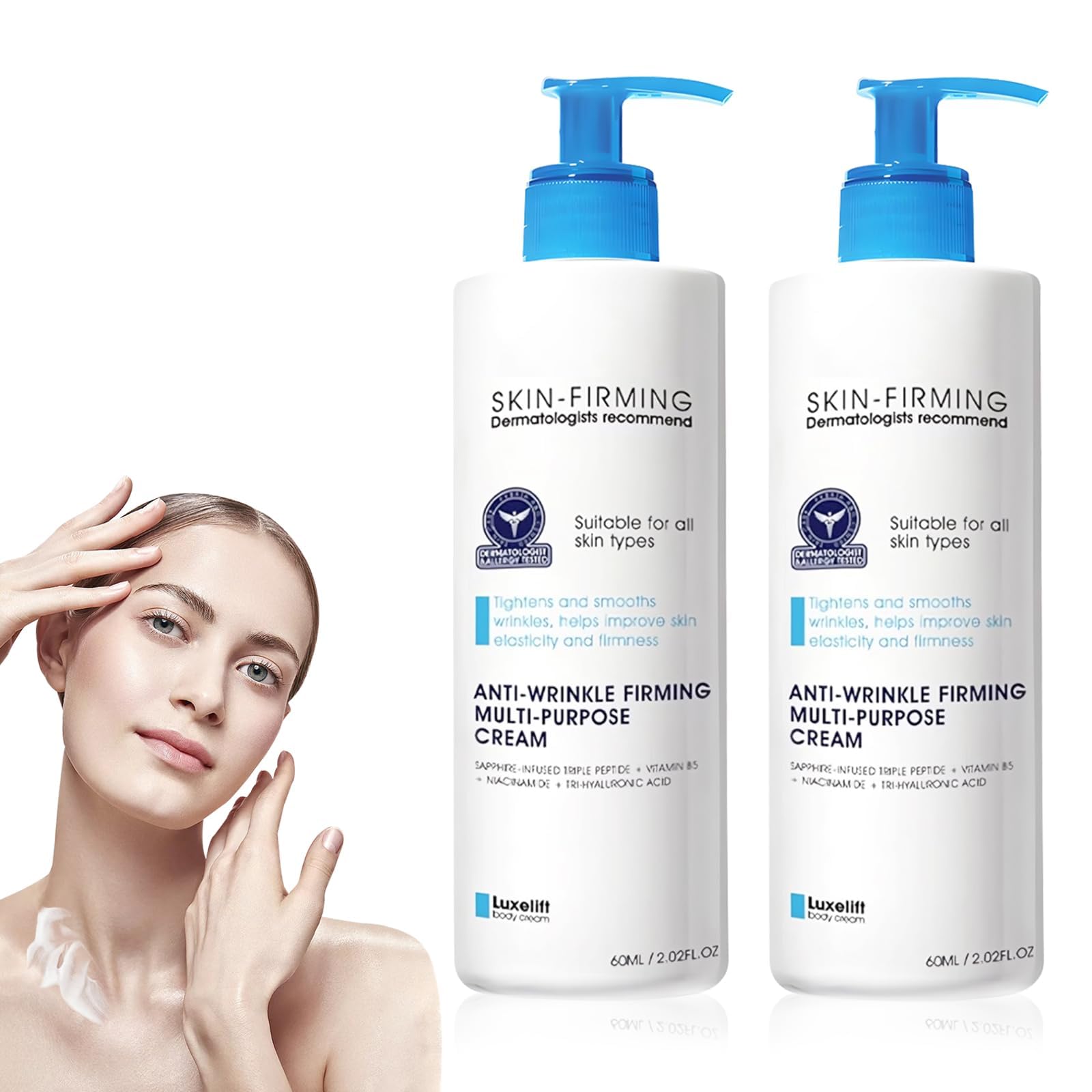 NALACAL Ultra Firming & Revitalizing Cream, Firming & Wrinkle-Reducing Cream, Advanced Skin Firming Rejuvenating Cream for Renew Skin Firmness and Deep Hydration Barrier for All Skin Types (2 Bottle)