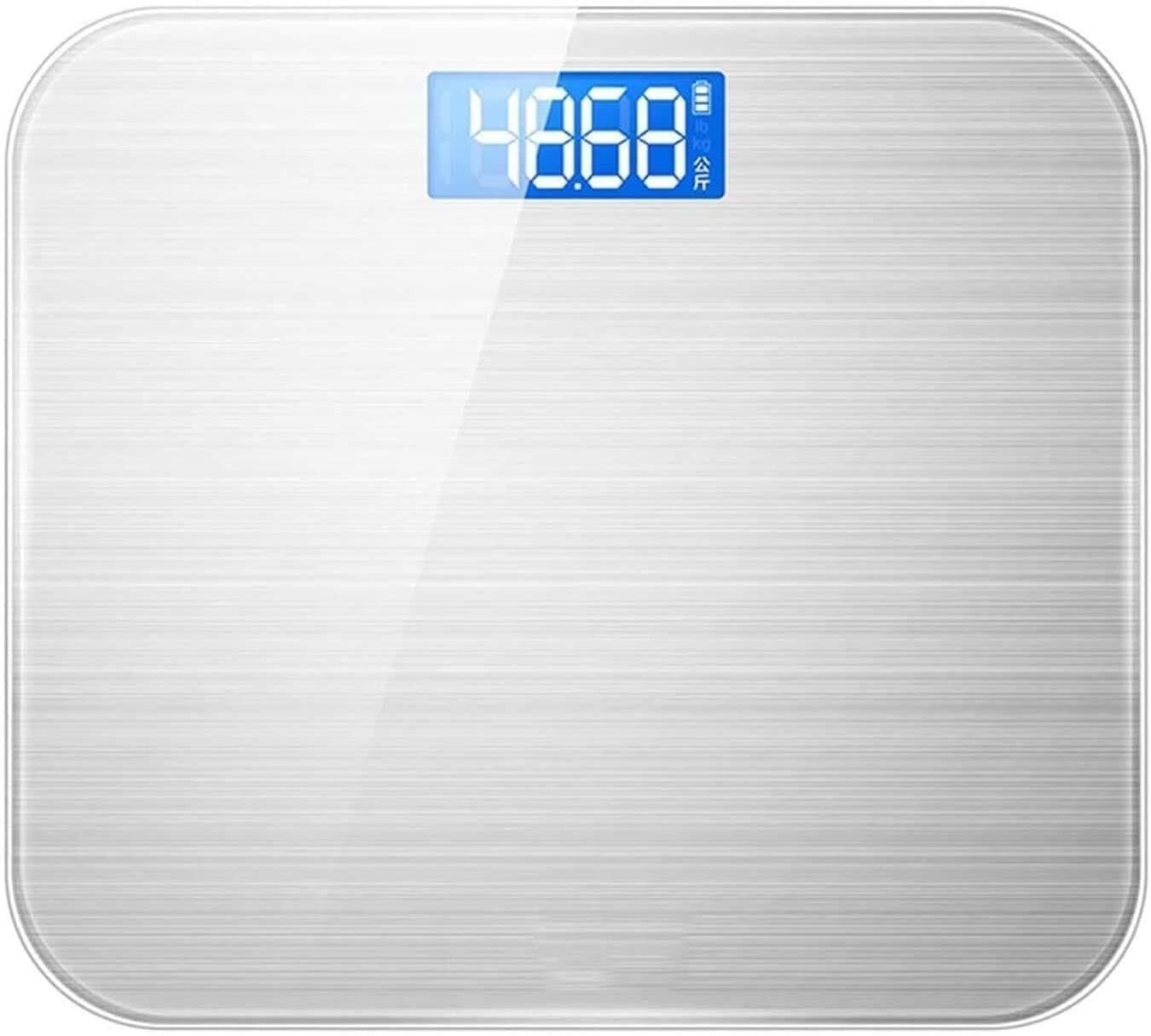 Weight Scale Tempered Glass Easy Read Backlit LCD Display 400 Pounds Unit lb kg