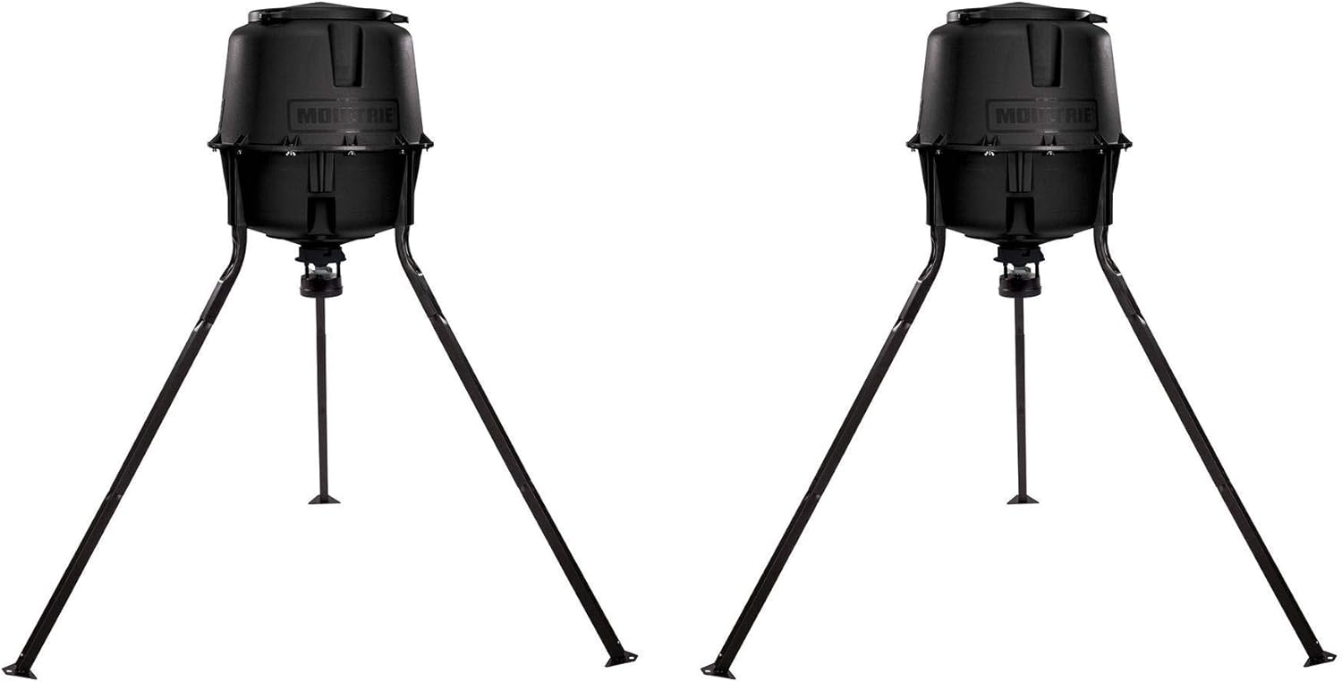 Moultrie 30 Gallon Hopper Hunting Tripod Deer Feeder w