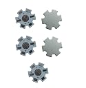 SOOTRA_1W 3W 5W LED Heat Sink Aluminum Base Plate Panel PCB Circuit Board Substrate 20mm size Cooling for RGBW COB High Power LED Chips Lamp Beads Multipurpose Pack of (5) gallery image