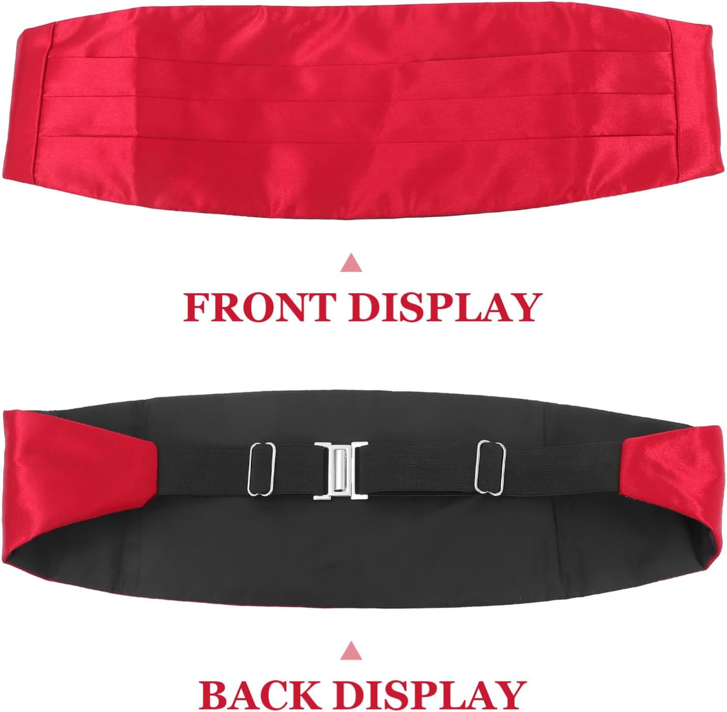 Adjustable Mens Dress Belt Satin Cummernbund Tuxedo Band for Formal Wear Elegant Party Cummerbund
