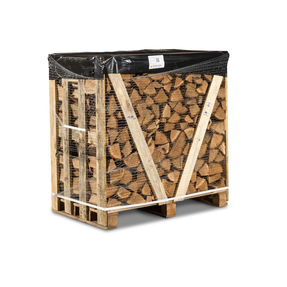 Hardwood Kiln-Dried Logs 1.2 cubic metre crate - Oak Firewood For Open Fires, Wood Stoves, Pizza Ovens - Long Burning