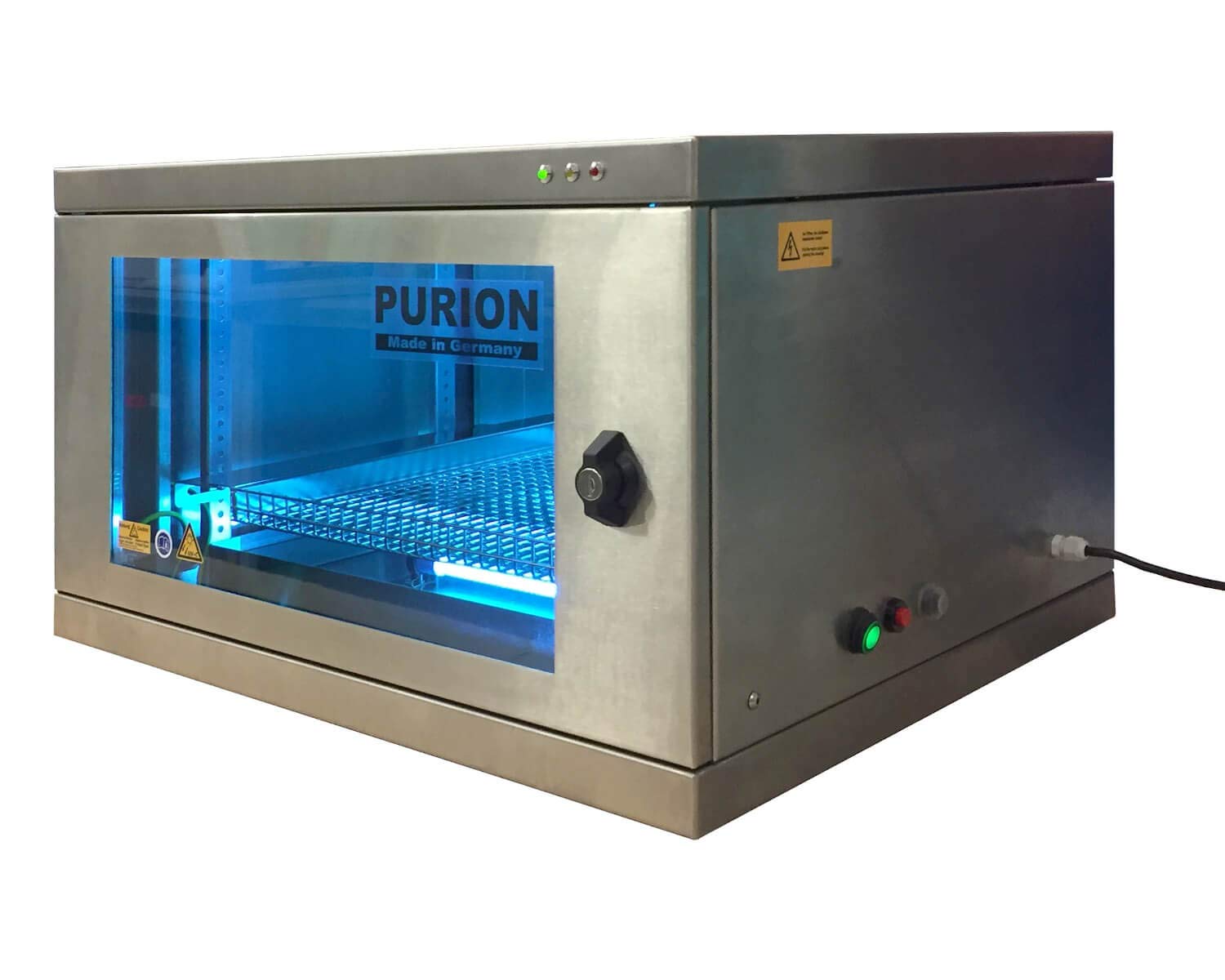 UVC Box - Desinfección UV para objetos cotidianos, matar virus, bacterias, desinfección de superficies, esterilizador (acero inoxidable, desinfección por ambos lados)
