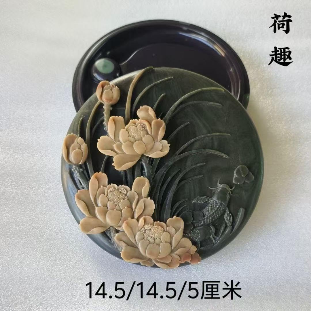 彫刻硯 番GYCHN20007.124sz 彫刻硯 品番GYCHN20007 古硯 すずり 彫刻