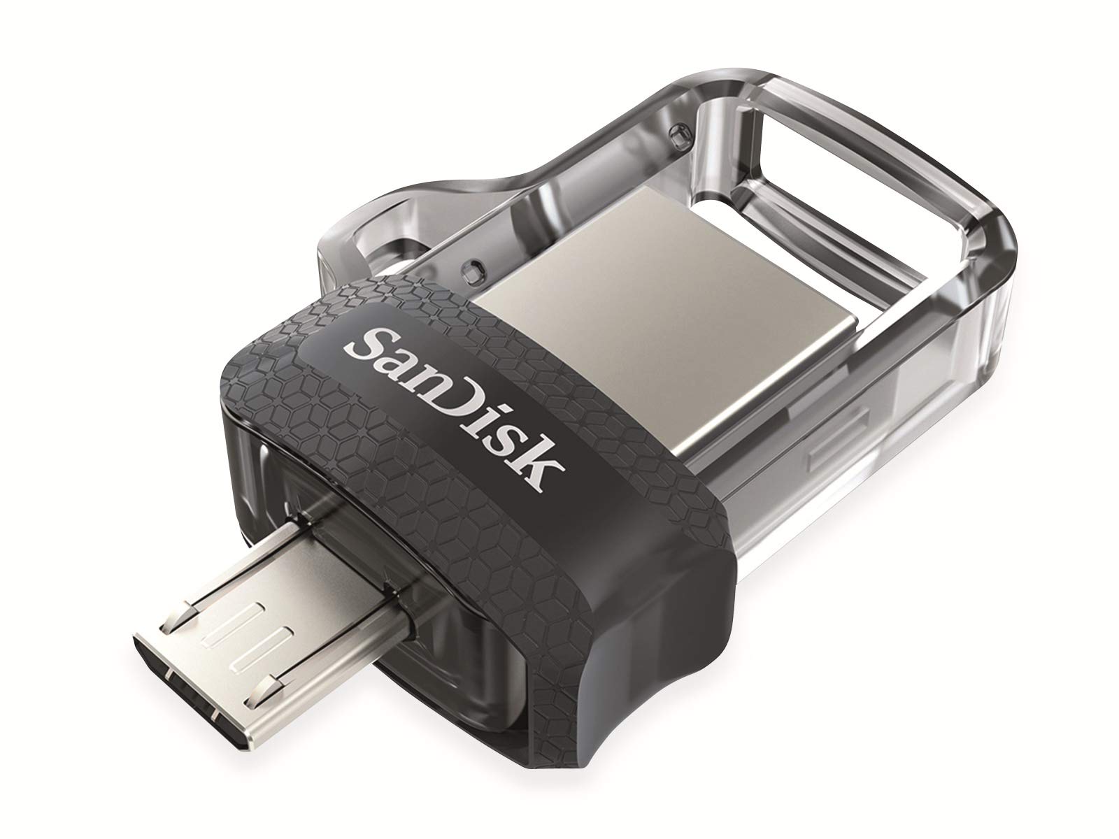 SanDisk 128GB Ultra Dual Drive M3.0 for Android Devices and Computers - MicroUSB, USB 3.0 - SDDD3-128G-G46,Black