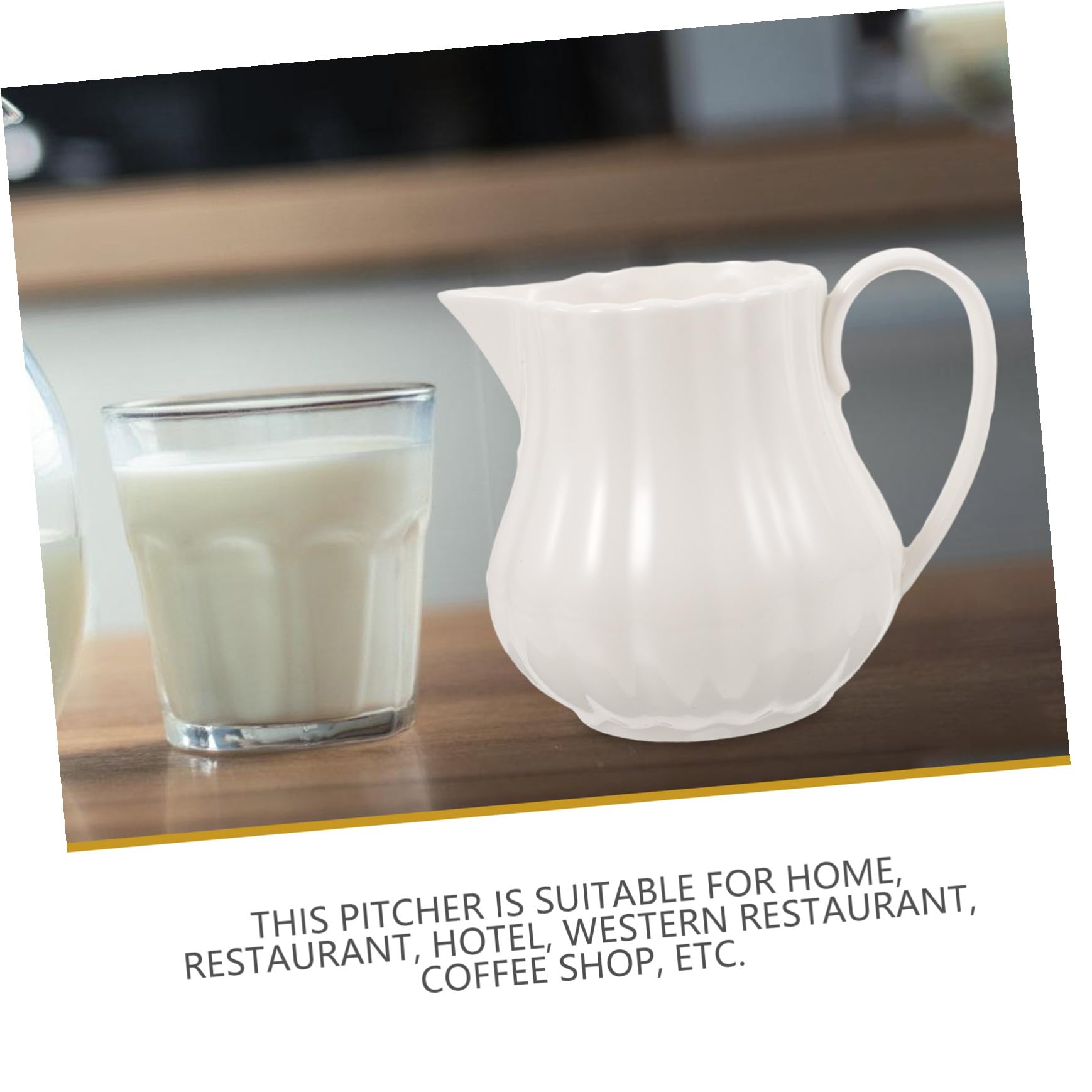 Cabilock Pichet à Lait Porcelaine Crémier Céramique Design Élégant Verseur Spécial pour Café Latte Art Service Lait Sauce