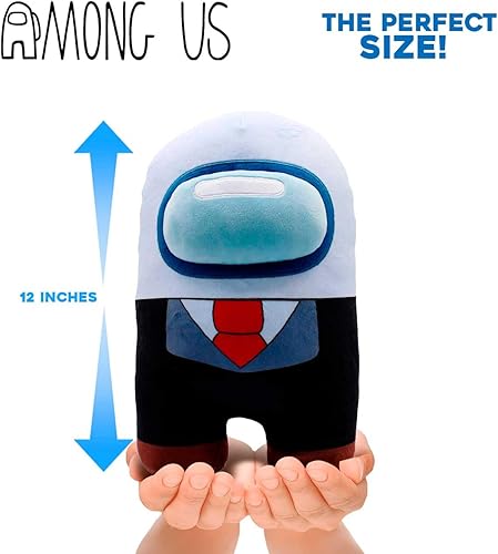 Miniatura 2 de Among Us Mega Plush (blanco con esmoquin)