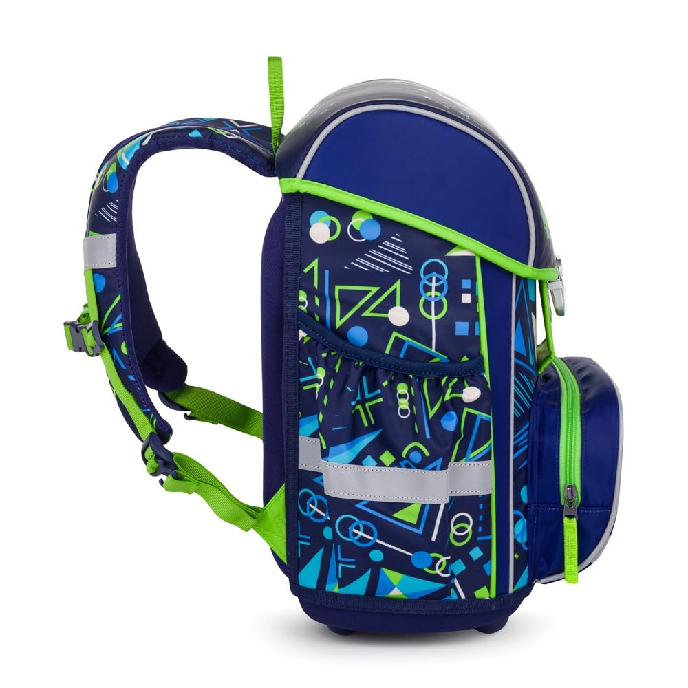 Fussball Football Ball Fußball 8 Teile Set SCHULRANZEN Tornister Ranzen mit Sticker-von-Kids4shop TASCHE