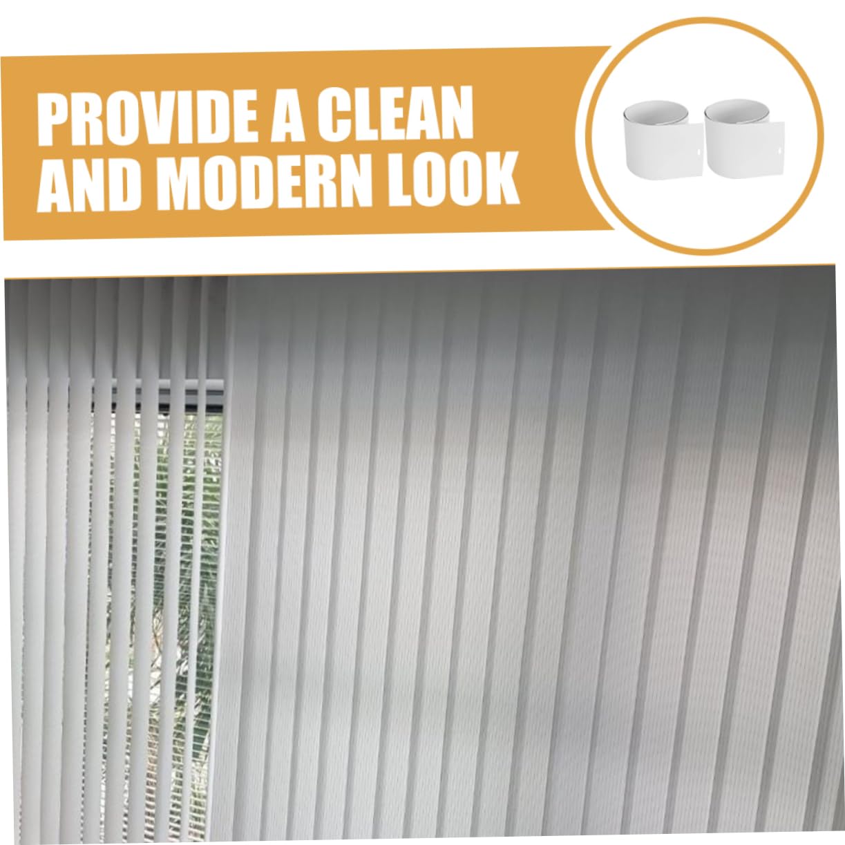 Levemolo Vertical Blind Replacement Blind Repair Parts White PVC No Drill Easy Install