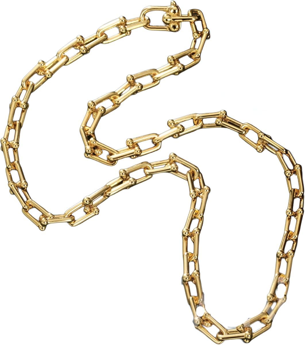 XHYRHTS Zubehör 925 Sterling Silber Hufeisen-Halskette für Damen und Herren, Hufeisen-Halsketten-Anhänger, Tiff Klassische U-förmige Hufeisen-Anhänger-Halskette, schöne Pferdehuf-Halskette