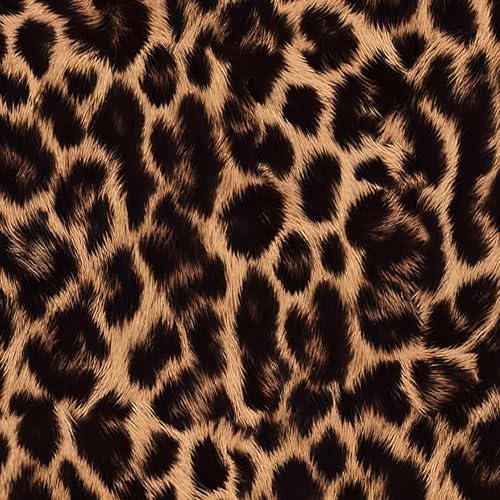 HelloWall Cheetah Print Wallpaper Peel and Stick Black Dark Brown Leopard Wallpaper Renter Friendly Funky Animal Wall Paper Sticker Self Adhesive Furry Fur Cheetah Contact Paper for Cabinets 17.5x80