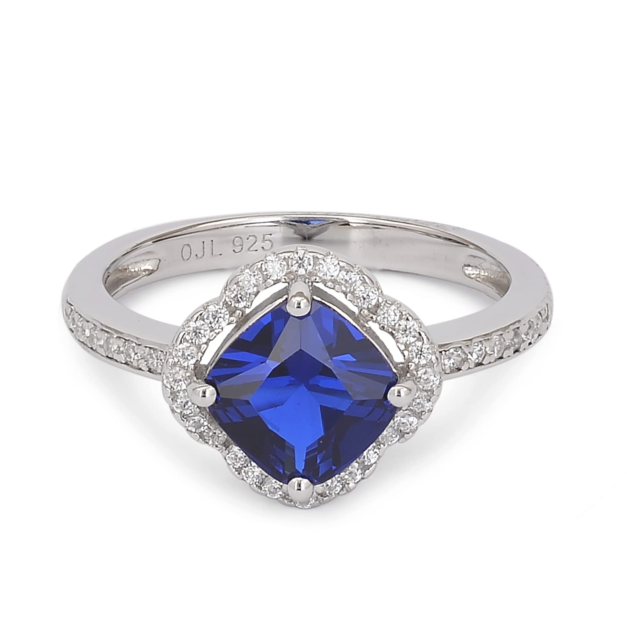 Ornate Jewels925 Silver Cubic Zirconia Flower Design Ring for Women and Girls | With Certificate of Authenticity & 925 Stamp | Life-time Warranty*