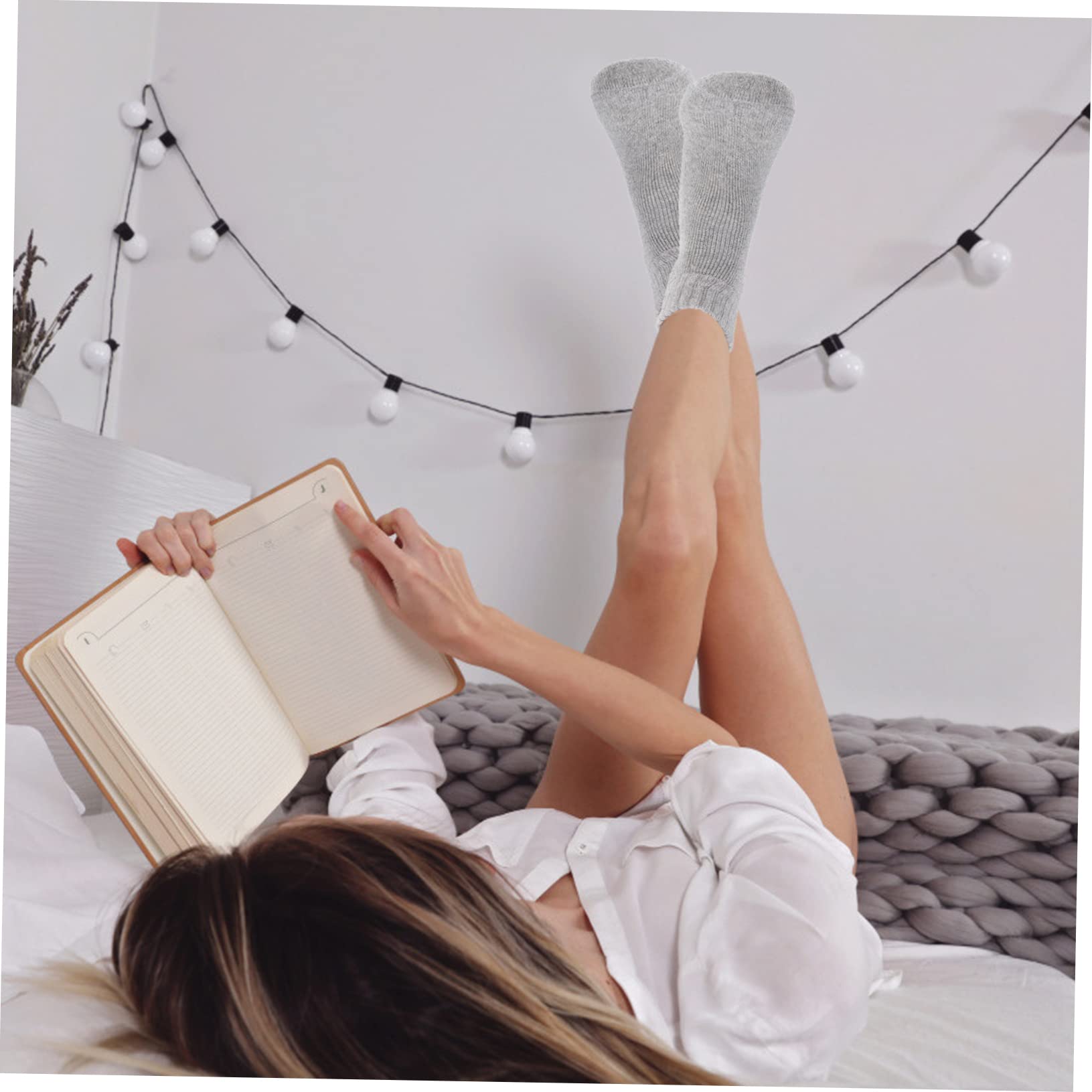 SHERCHPRY 10paare Damen Wintersocken Aus Baumwolle Dicke Warme Und Atmungsaktive Schlafsocken Für Herbst Und Winter Für Und Täglichen Komfort